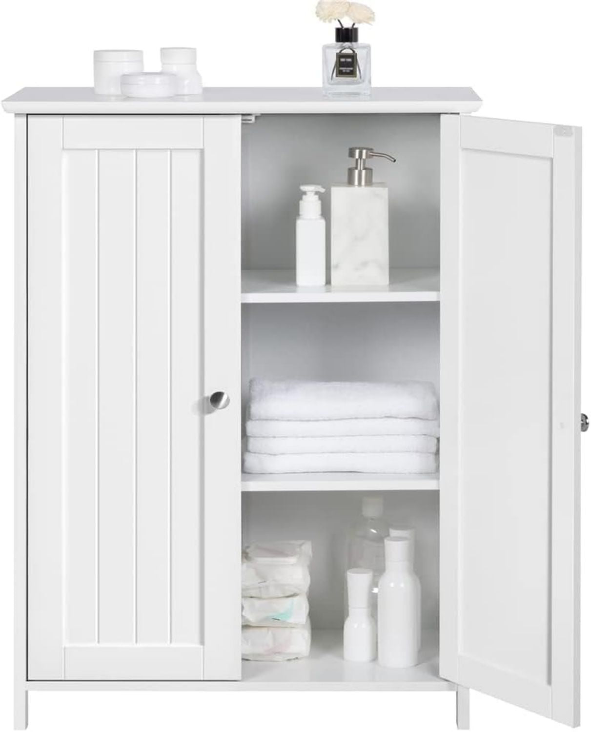 Credenza Casa Giardino con Luci LED Cemento cm 163 x 37 x 67 Grigio