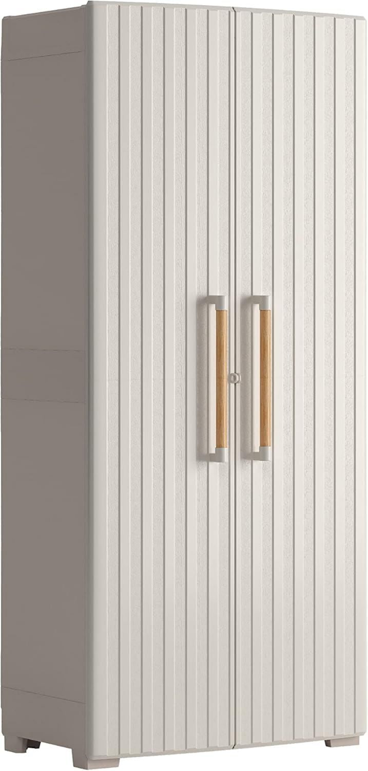 Capaldo SCAFFALE RESINA 5 RIPIANI CM. 80X30X188H in resina antiurto. Dimensioni cm 80x30x188h Colore nero PZ
